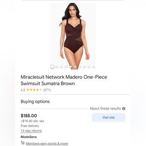 Miriclesuit size 12- black